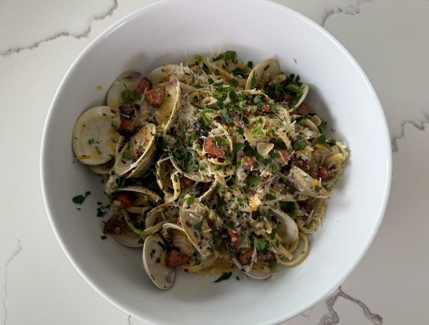 Lemon Stepper Clam Linguine