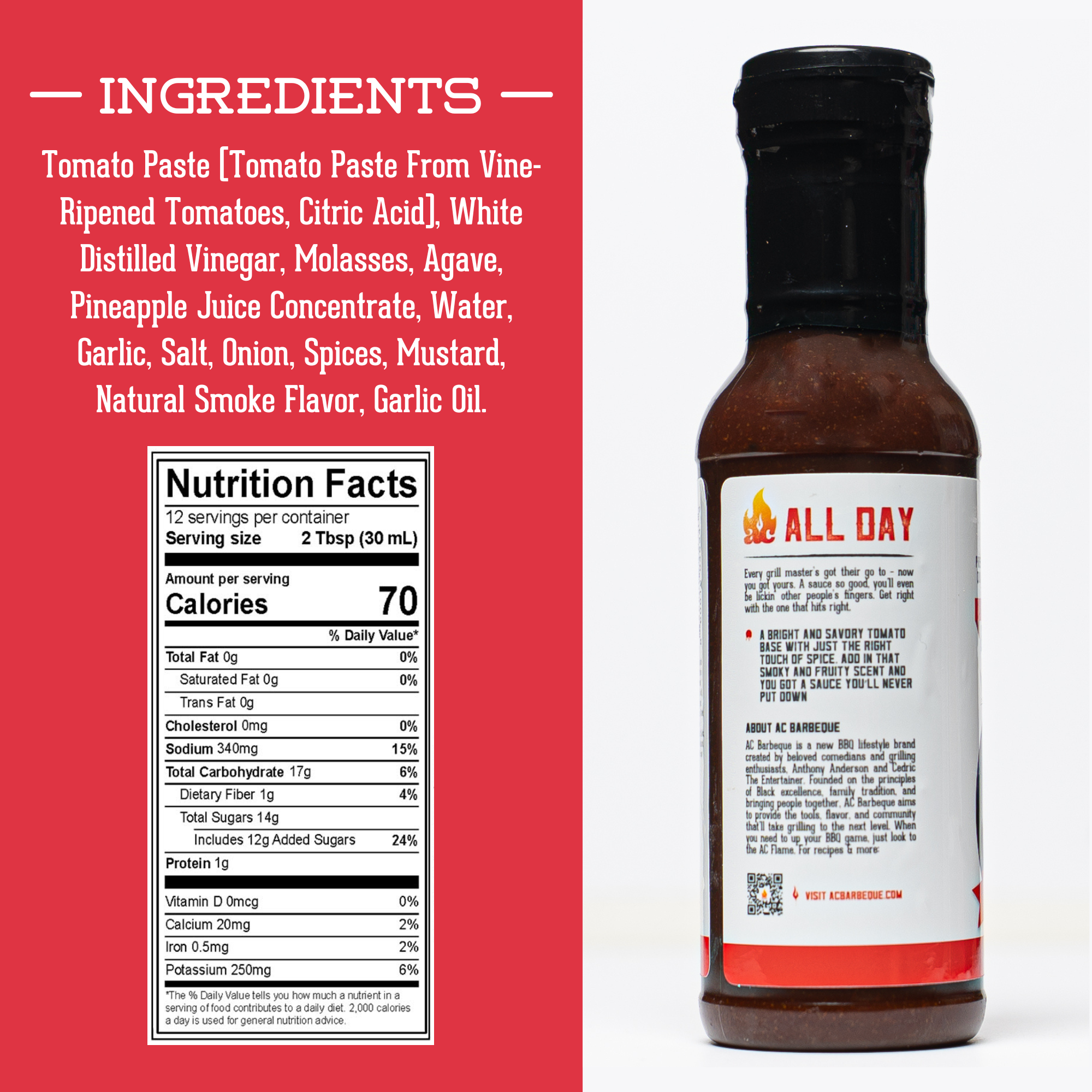 AC BBQ Sauce Duo - 2 Pack (All Day, Every Day and Caroline Wine)