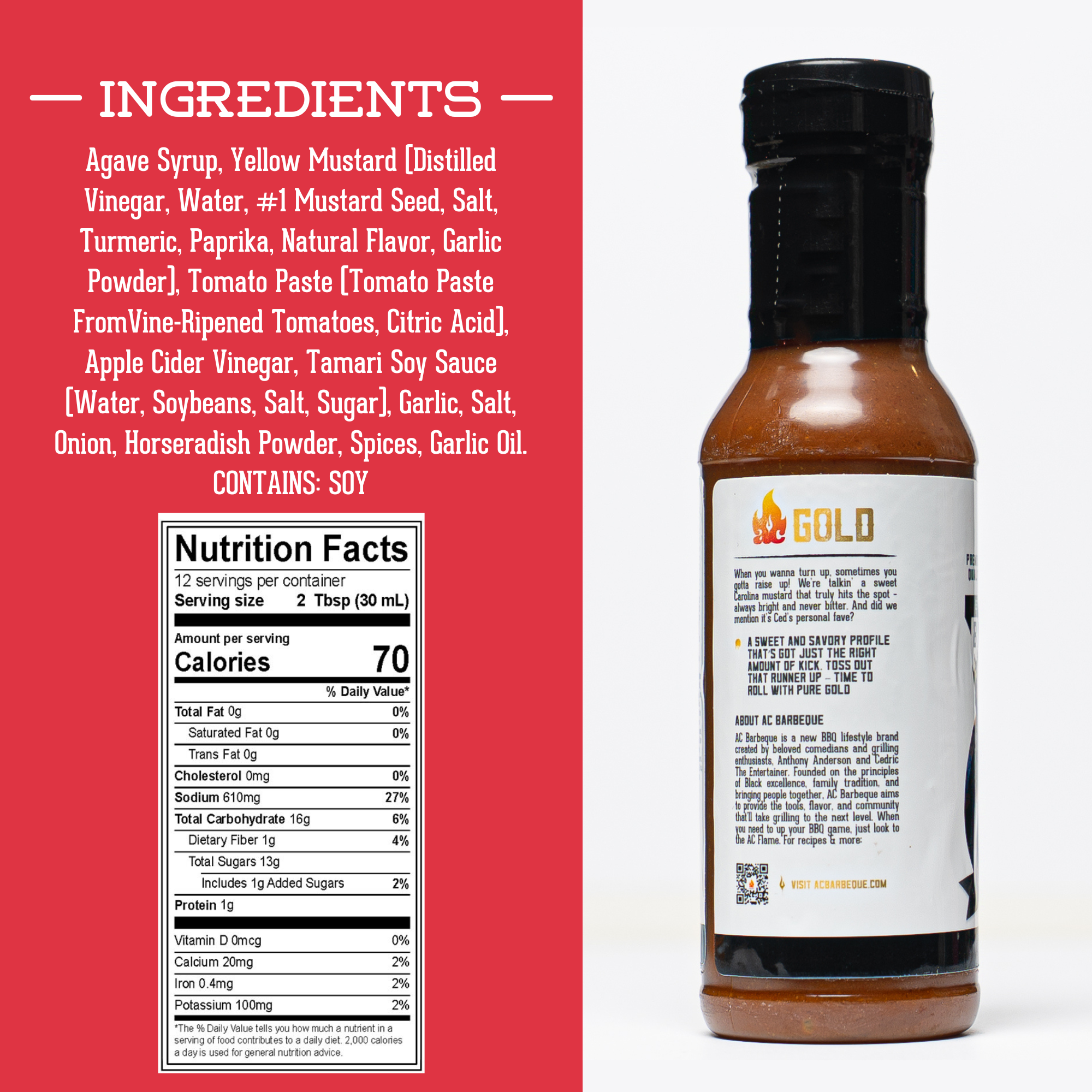 AC BBQ Sauce Duo - 2 Pack (All Day, Every Day and Caroline Wine)
