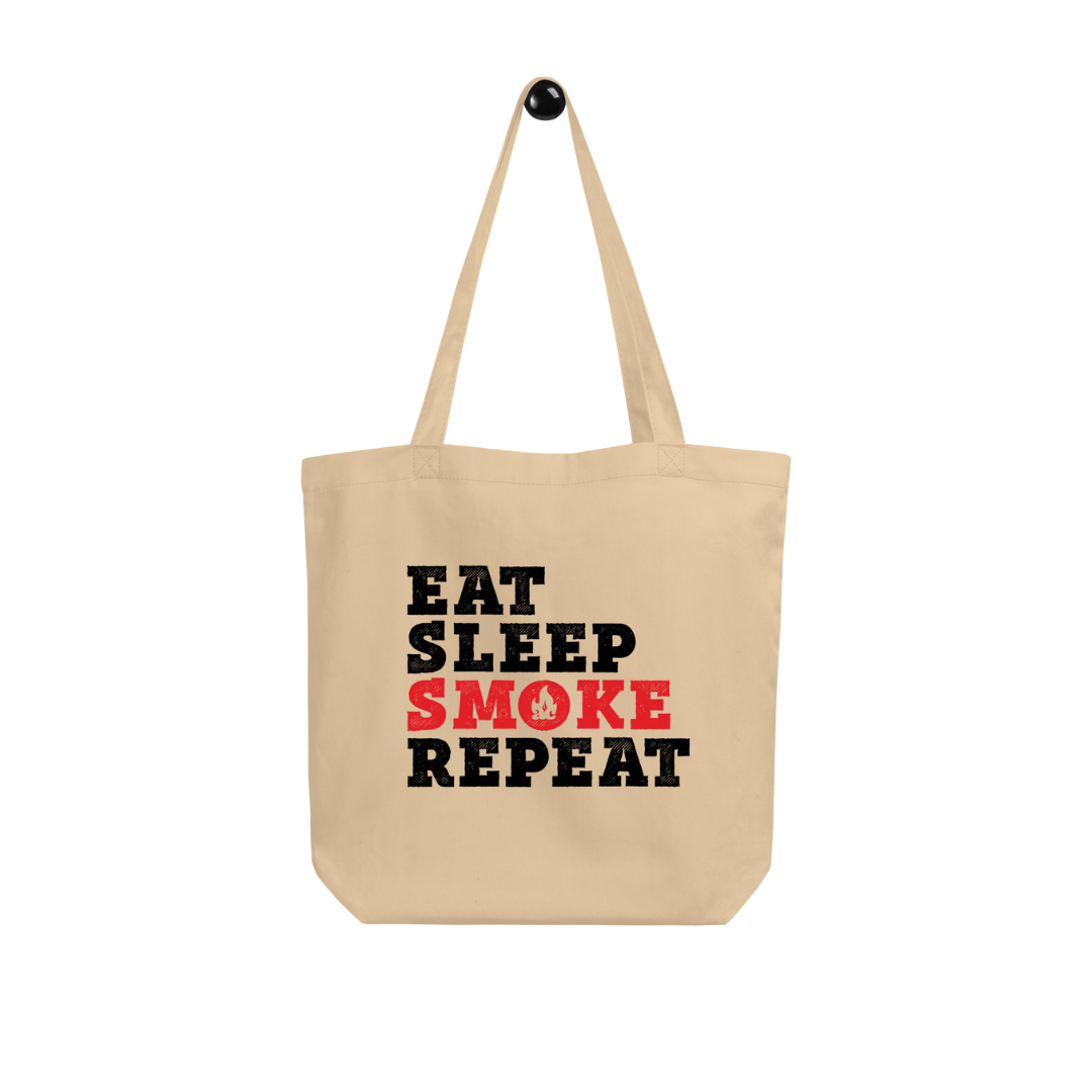 EAT SLEEP SMOKE REPEAT TOTE BAG